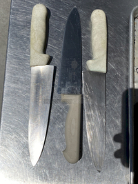 TRIPLE LOT!! (3)  First Street NO1278,  8" Chef's Knife - German Steel - High Carbon - Molybdenum German Steel - X50 CR Mo V15

3x Your Bid
