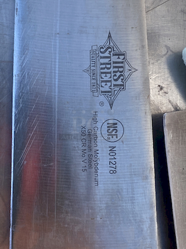 TRIPLE LOT!! (3)  First Street NO1278,  8" Chef's Knife - German Steel - High Carbon - Molybdenum German Steel - X50 CR Mo V15

3x Your Bid - Image 3 of 3