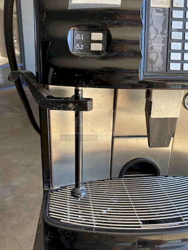 Schaerer Coffee Art Plus 16 Button / 32 Selections Super Automatic Espresso Machine 2x8     Operational Advantages  Push-button operation allows even a novice to make great cappuccinos or lattes Steam wand with auto shut-off guarantees consistent, accurate milk temperature and allows operator freedom to multi task Steam wand accommodates multiple types of milk Dual boilers allow simultaneous milk steaming and espresso dispensing Clear digital display reduces training time and potential for error Reminders can be programmed for maintenance activities such as cleaning and water softener changes, increasing operational life and reducing maintenance costs Dual bean hoppers with dedicated grinders for multiple bean types (regular, decaf, different roasts) Automated cleaning cycle takes only 5 minutes Capacity  Steams 32oz (1Ltr) of milk in 1 minute 70-80 cappuccinos/lattes per hour (16oz / óLtr cup) Programming Flexibility  10 programmable selections Ability for 2 separate steam wand auto s - Image 11 of 12