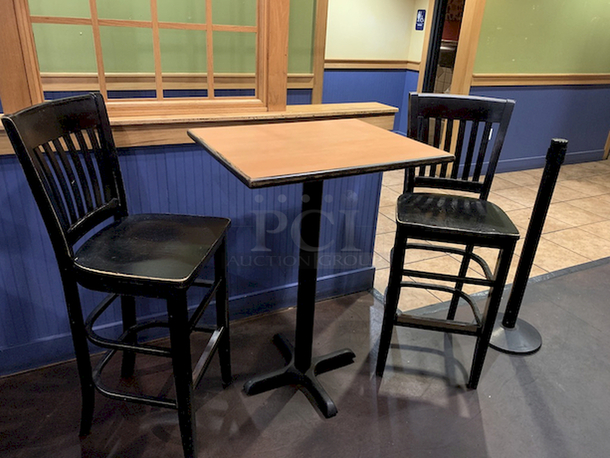 DON'T MISS OUT!! 2 Seater High Top Table with Solid Metal Base.   

30x24x42                 

This lot located on site in Modesto, CA. Pick-up is scheduled for the weekend of 28-AUG-2020. Shipping is Available. Winning Bidder Must Contact PCI Auctions Southwest by 26-AUG-2020 to Confirm Shipping or Pick-Up Arrangements. - Image 2 of 2