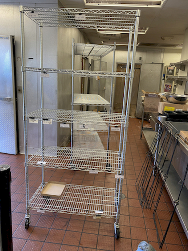 SWEET! 5 Shelf Wire Rack on Commercial Casters

36x18x72 - Image 1 of 2