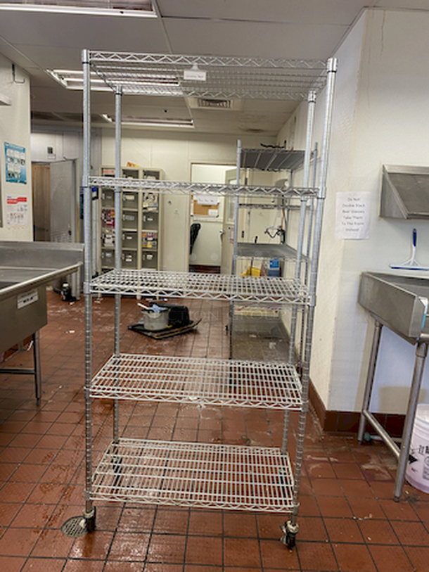 SWEET! 5 Shelf Wire Rack on Commercial Casters

36x18x72

4x You Bid - Image 2 of 3