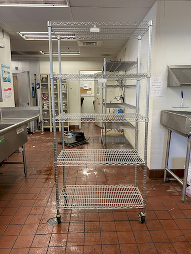 SWEET! 5 Shelf Wire Rack on Commercial Casters

36x18x72

4x You Bid - Image 3 of 3