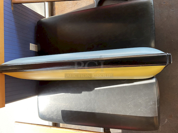 AWESOME! Booth Seating. Double Sided Seating. Black with Light Blue Back.

Approximately 44W X 48D X 18H SEAT, 35H



This lot located on site in Modesto, CA. Pick-up is scheduled for the weekend of 28-AUG-2020. Shipping is Available. Winning Bidder Must Contact PCI Auctions Southwest by 26-AUG-2020 to Confirm Shipping or Pick-Up Arrangements. - Image 1 of 3