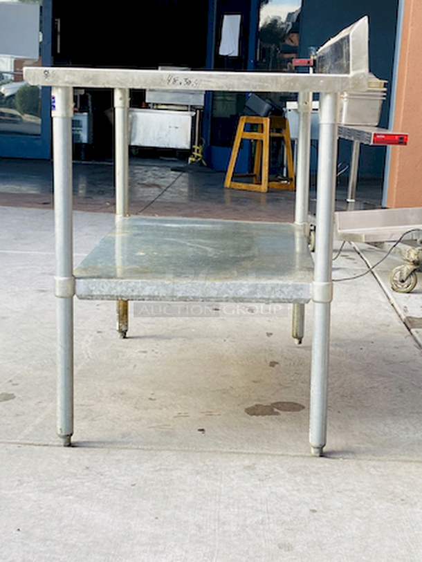 NICE! Stainless Steel Table With Backsplash and Cut-Out for Electric Cord. 48x30x40 - Image 5 of 7