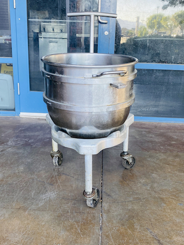 AWESOME!! 60 Quart Bowl Dolly. This items goes perfect with the Hobart Legacy 60 Quart Mixer and Bowl.    Bowl is not included, for example purposes only. - Image 2 of 5