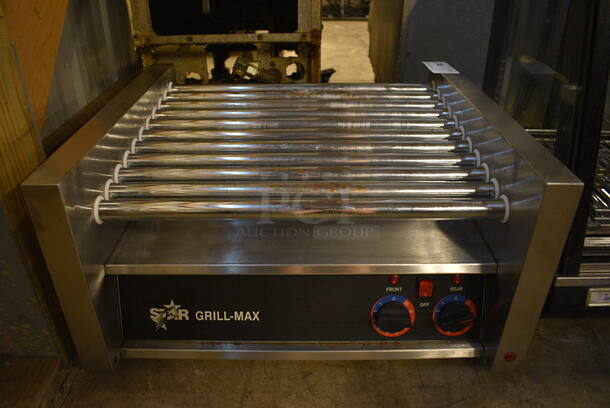 NICE! Star Max Stainless Steel Commercial Countertop Hot Dog Roller. 23x21x12. Tested and Powers On But Rollers Do Not Move