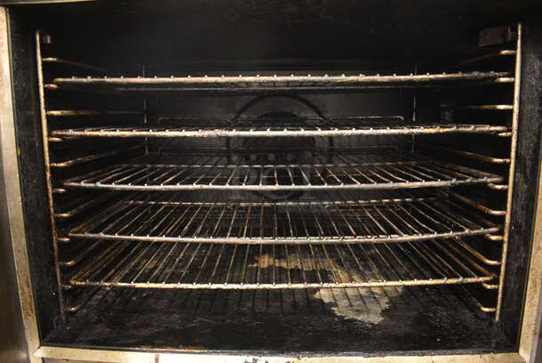 2 GORGEOUS! Blodgett Stainless Steel Commercial Electric Powered Full Size Convection Oven w/ Solid Doors, Metal Oven Racks and Thermostatic Controls. 38x37x66. 2 Times Your Bid! - Image 5 of 8