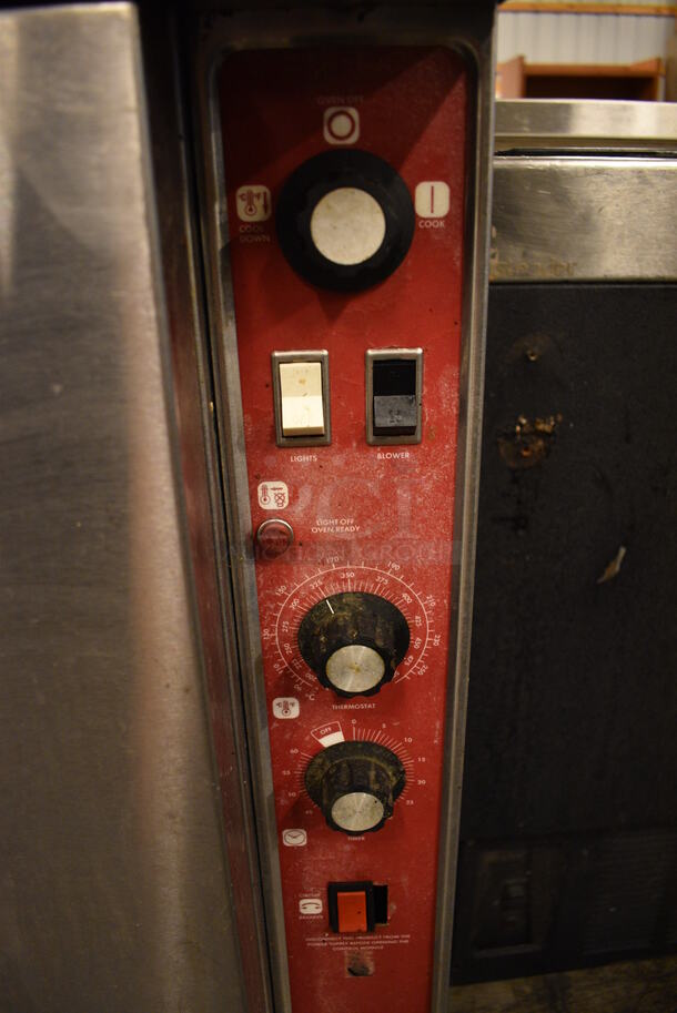 2 GORGEOUS! Blodgett Stainless Steel Commercial Electric Powered Full Size Convection Oven w/ Solid Doors, Metal Oven Racks and Thermostatic Controls. 38x37x66. 2 Times Your Bid! - Image 7 of 8