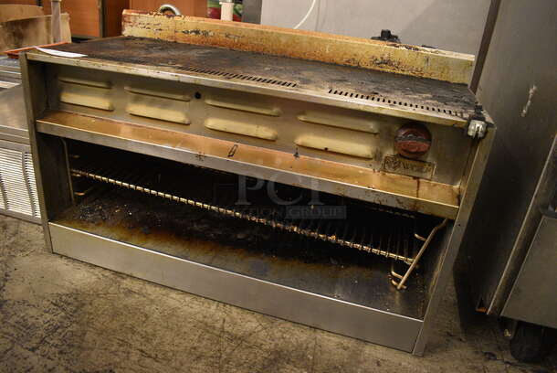 GREAT! Wolf Stainless Steel Commercial Gas Powered Cheese Melter. 36x22x22 - Image 2 of 6