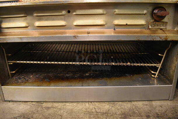 GREAT! Wolf Stainless Steel Commercial Gas Powered Cheese Melter. 36x22x22 - Image 4 of 6
