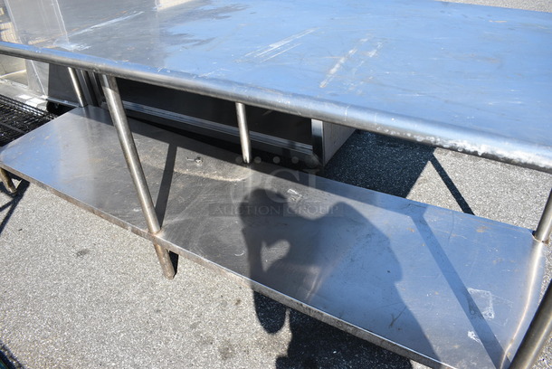 Stainless Steel Commercial Table w/ Metal Undershelf. 96x30x35 - Image 2 of 2