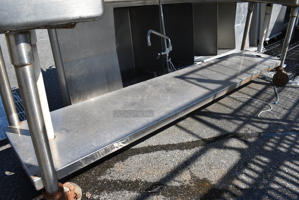 Stainless Steel Commercial Table w/ 2 Bays and Undershelf on Commercial Casters. 84x22x38 - Image 2 of 6