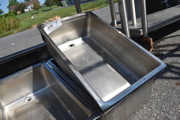 3 Stainless Steel Bins. 14x22x8. 3 Times Your Bid!  - Image 2 of 3