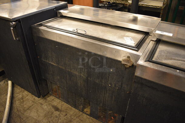 GREAT! Glastender Stainless Steel Back Bar Cooler w/ Sliding Lid. 115 Volts, 1 Phase. 36x24x36. Cannot Test Due To Plug Style - Image 2 of 7