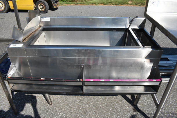 Glastender Stainless Steel Commercial Ice Bin w/ Speedwell. 48x24x34 - Image 1 of 6