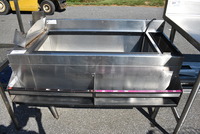Glastender Stainless Steel Commercial Ice Bin w/ Speedwell. 48x24x34