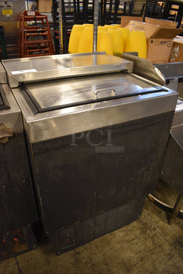 GREAT! Glastender Model MF24-B2 Stainless Steel Back Bar Cooler w/ Sliding Lid. 115 Volts, 1 Phase. 24x24x36. Cannot Test Due To Plug Style - Image 3 of 6