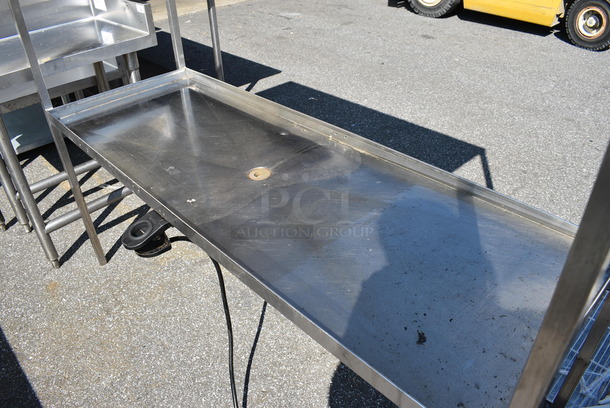 Stainless Steel Commercial Wine Glass Rack w/ Draining Undershelf. 59.5x20x62 - Image 4 of 4