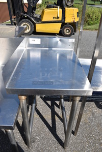 Stainless Steel Commercial Table. 18x25x34