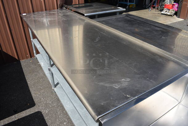 Stainless Steel Commercial Table w/ 2 Metal Undershelves. 96x30x35 - Image 2 of 3