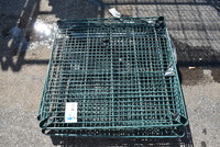 ALL ONE MONEY! Lot of 5 Green Finish Metro Style Shelves! 24x24x1.5