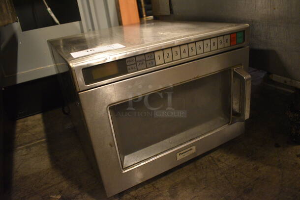 NICE! Panasonic Model NE-17521 Stainless Steel Commercial Countertop Microwave Oven. 16.5x20.5x13 - Image 3 of 5