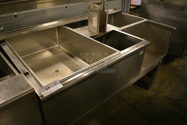 Stainless Steel Commercial 2 Bay Ice Bin w/ Cold Plates. 60x36x42 - Image 6 of 6