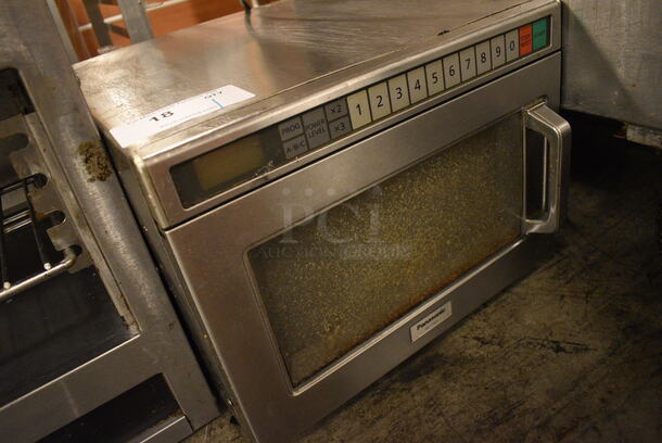 NICE! Panasonic Model NE-17521 Stainless Steel Commercial Countertop Microwave Oven. 16.5x20.5x13 - Image 2 of 5