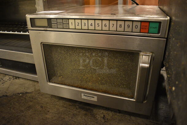 NICE! Panasonic Model NE-17521 Stainless Steel Commercial Countertop Microwave Oven. 16.5x20.5x13 - Image 3 of 5