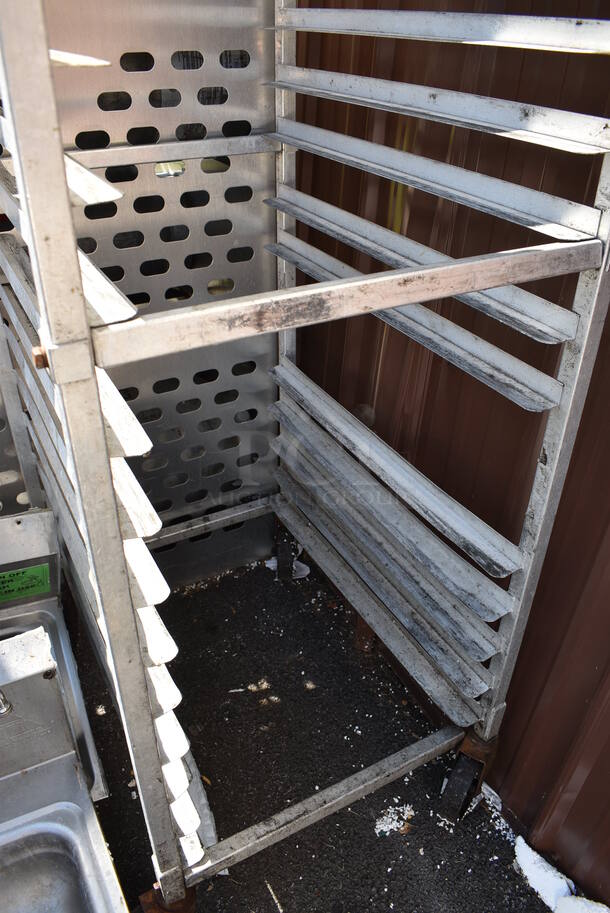 Metal Commercial Pan Transport Rack on Commercial Casters. 20.5x26x70 - Image 2 of 3