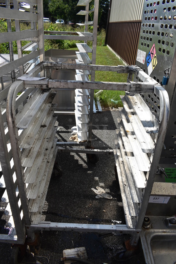 Metal Commercial Pan Transport Rack on Commercial Casters. 20.5x26x34 - Image 1 of 3
