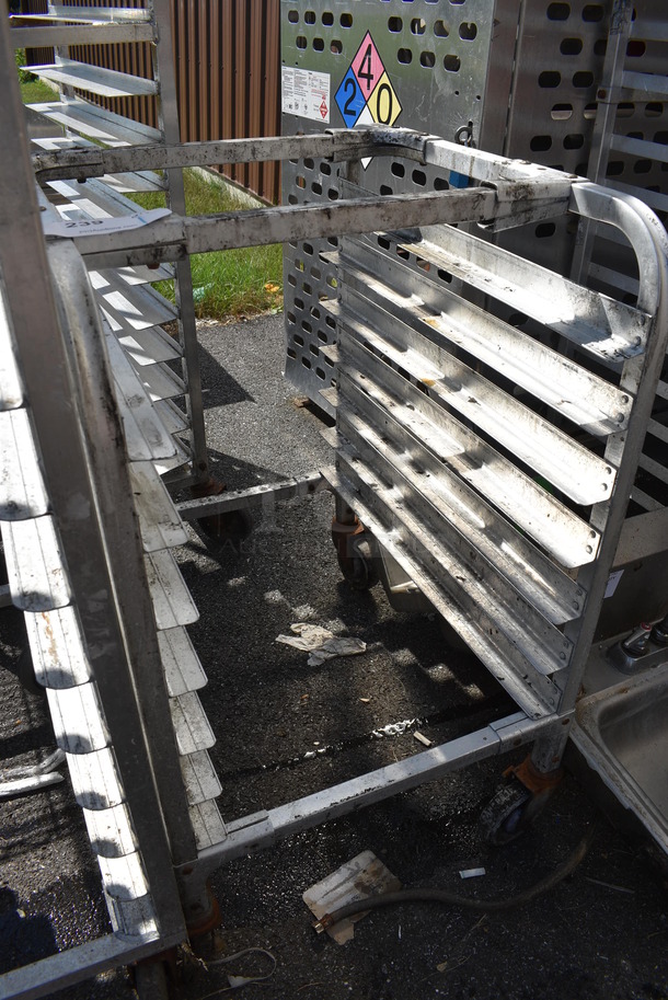 Metal Commercial Pan Transport Rack on Commercial Casters. 20.5x26x34 - Image 2 of 3