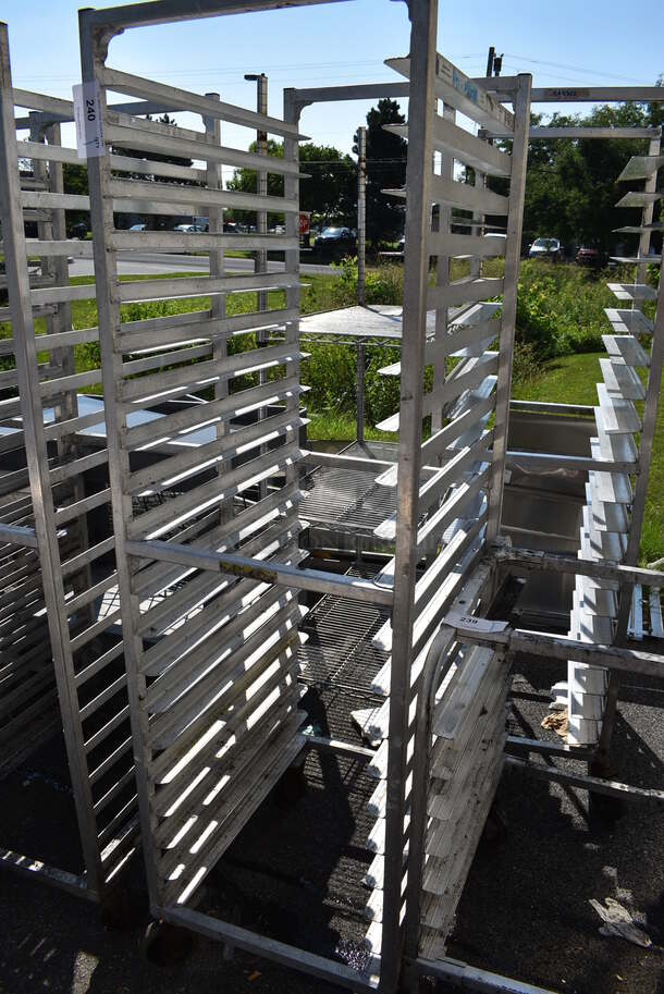 Metal Commercial Pan Transport Rack on Commercial Casters. 20.5x26x70 - Image 2 of 3