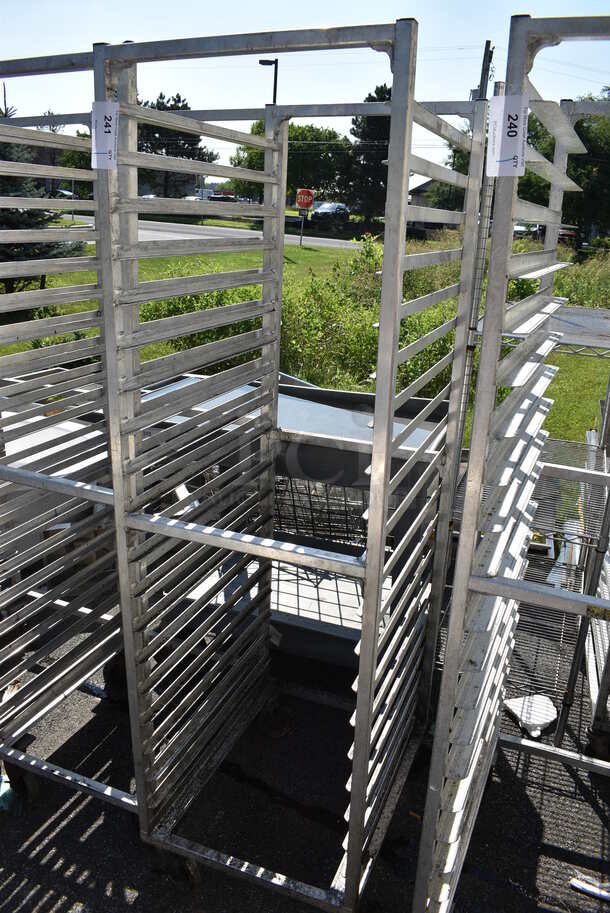 Metal Commercial Pan Transport Rack on Commercial Casters. 20.5x26x70 - Image 1 of 3