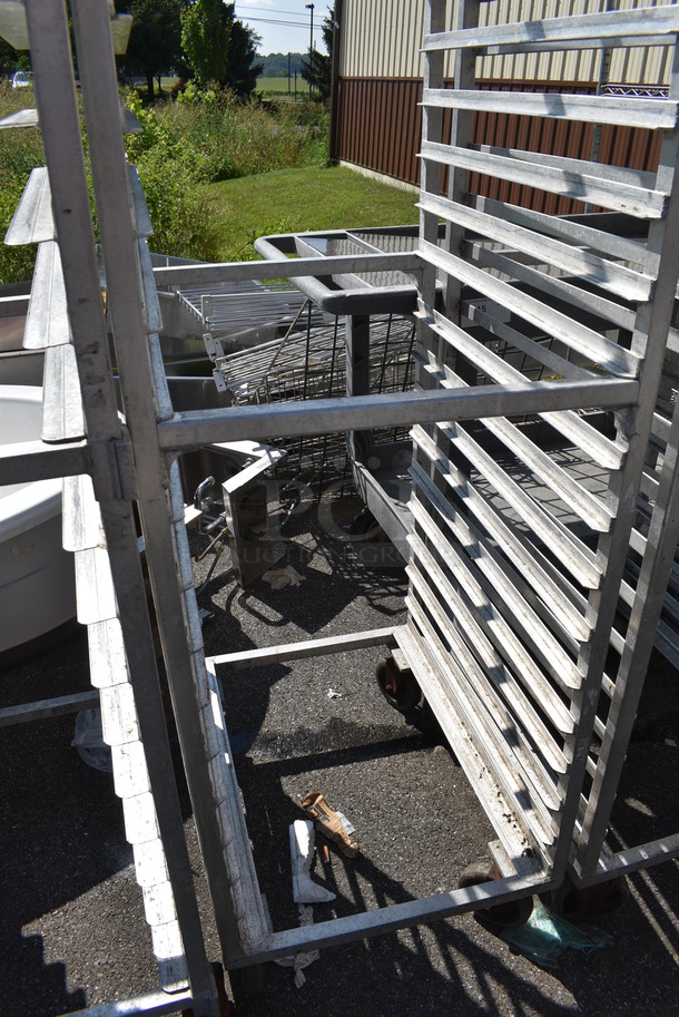 Metal Commercial Pan Transport Rack on Commercial Casters. 20.5x26x70 - Image 3 of 3