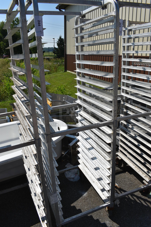 Metal Commercial Pan Transport Rack on Commercial Casters. 20.5x26x70 - Image 2 of 3