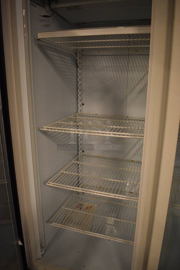 FAB! National Refrigeration Model ULG80BCP-5 Metal Commercial 3 Door Reach In Freezer Merchandiser w/ Poly Racks. 115/208-230 Volts, 1 Phase. 77x34x80 - Image 6 of 7