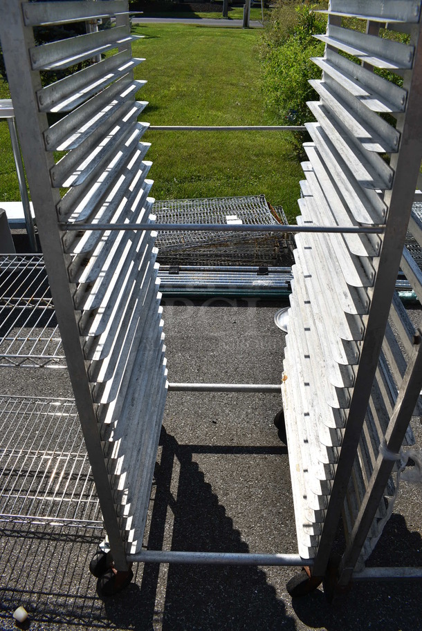 Metal Commercial Pan Transport Rack on Commercial Casters. 20.5x26x70 - Image 3 of 3