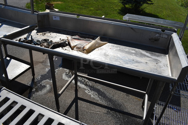 Stainless Steel Commercial Right Side Clean Side Dishwasher Table. 67x30x44