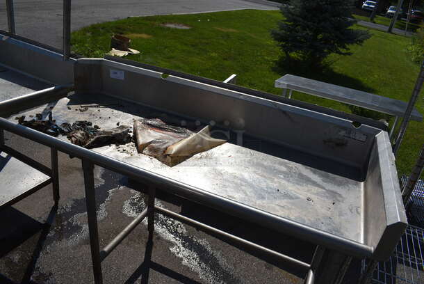 Stainless Steel Commercial Right Side Clean Side Dishwasher Table. 67x30x44 - Image 2 of 3