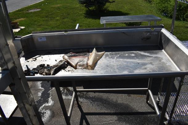 Stainless Steel Commercial Right Side Clean Side Dishwasher Table. 67x30x44 - Image 3 of 3
