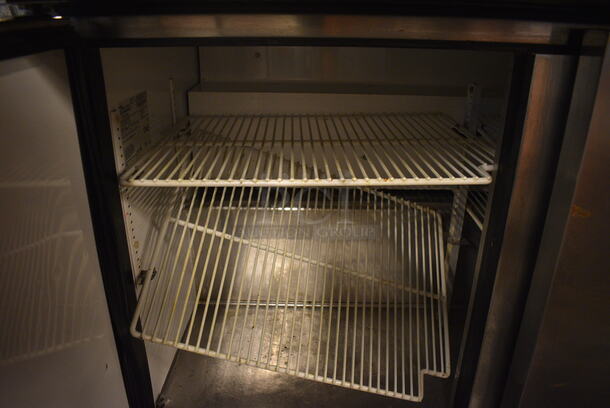 NICE! 2004 True Model TSSU-48-18M-B Stainless Steel Commercial Sandwich Salad Prep Table Bain Marie Mega Top on Commercial Casters. 115 Volts, 1 Phase. 48x34x46. Tested and Powers On But Does Not Get Cold - Image 8 of 8