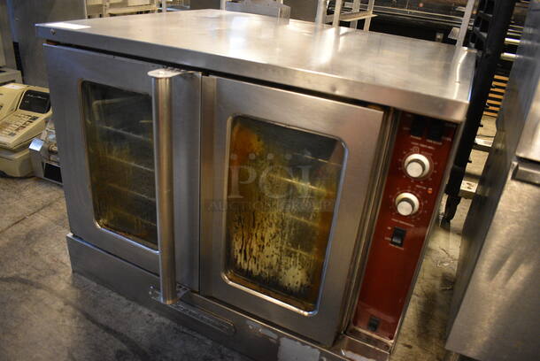 SWEET! Southbend ENERGY STAR Stainless Steel Commercial Gas Powered Full Size Convection Oven w/ View Through Doors, Metal Oven Racks and Thermostatic Controls. 38x34x32 - Image 2 of 7