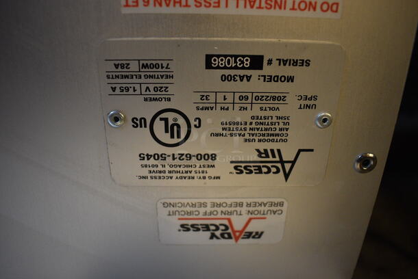 WOW! Access Air Model AA300 Metal Commercial Heated Air Curtain System. 208/220 Volts, 1 Phase. 47.5x21.5x16 - Image 5 of 5