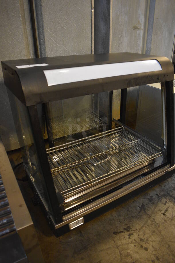NICE! Metal Commercial Countertop Warming Display Case Merchandiser. 26x17x25. Tested and Working! - Image 3 of 4