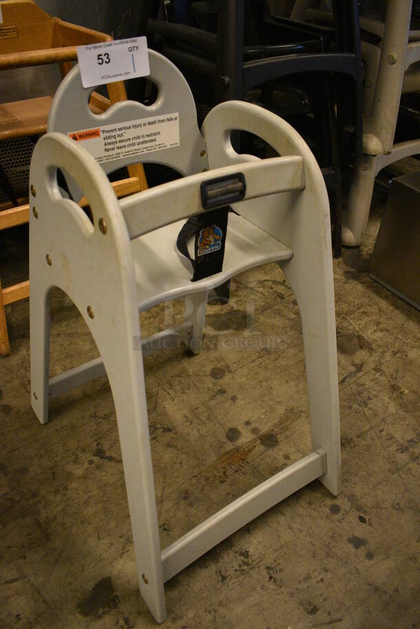 Koala Kare Gray High Chair. 17x22x31 - Image 2 of 3