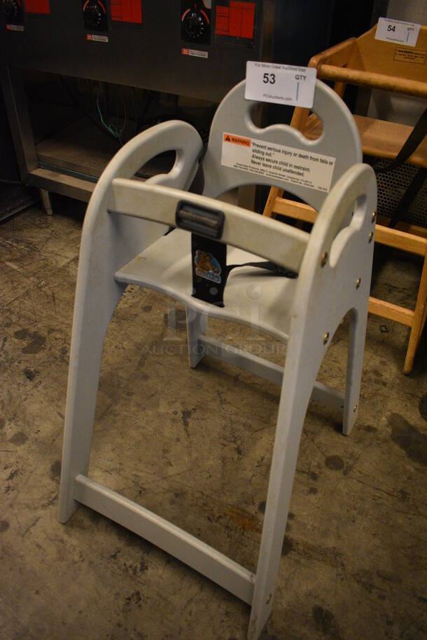 Koala Kare Gray High Chair. 17x22x31 - Image 3 of 3