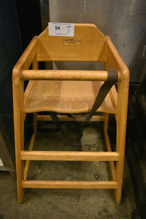 Wood Pattern High Chair. 20x20x29