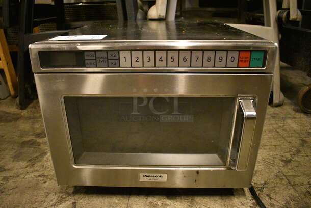 NICE! Panasonic Model NE-17523 Stainless Steel Commercial Countertop Microwave Oven. 16.5x20.5x13 - Image 1 of 5